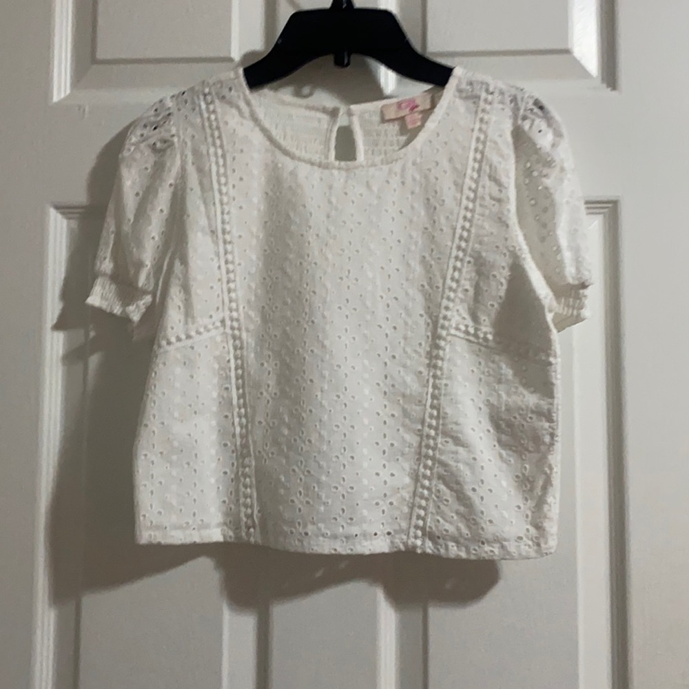 GB white lace top (2 available)